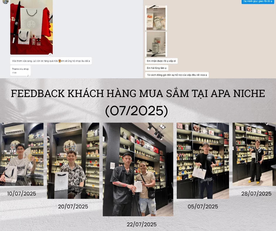 FEEDBACK KHÁCH HÀNG MUA SẮM TẠI APA NICHE THÁNG 7