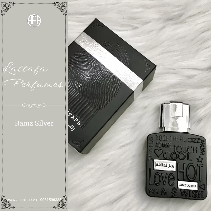 Nước hoa nam thơm lâu giá rẻ Lattafa Ramz Silver EDP