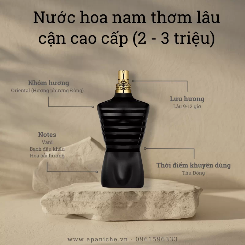 Nước hoa nam thơm lâu phân khúc cận cao cấp Jean Paul Gaultier Le Male Le Parfum EDP