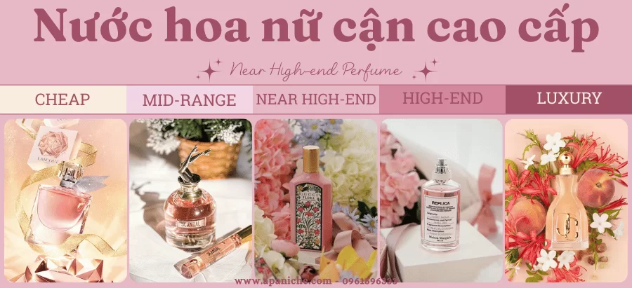 Nước hoa nữ cận cao cấp