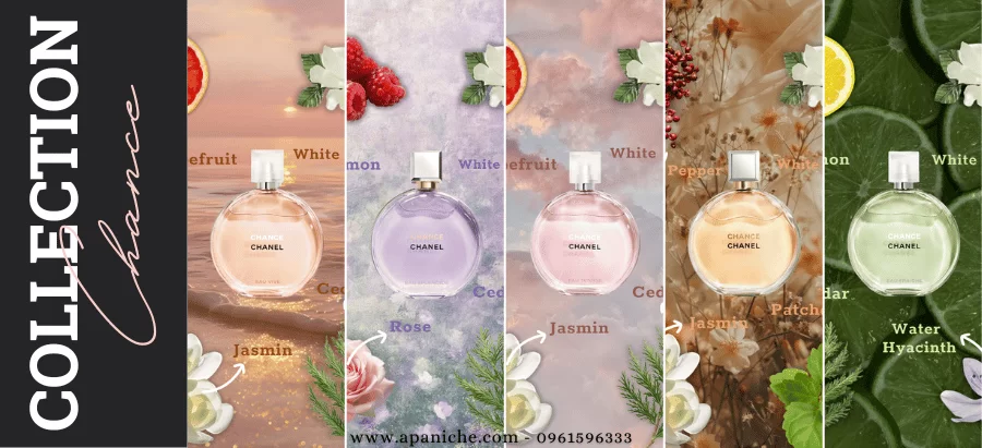 Collection nước hoa Chance - Chanel