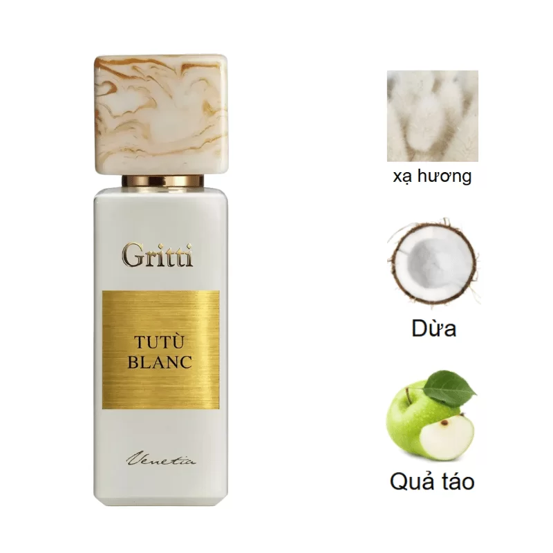 Gritti Tutu Blanc EDP mùi hương
