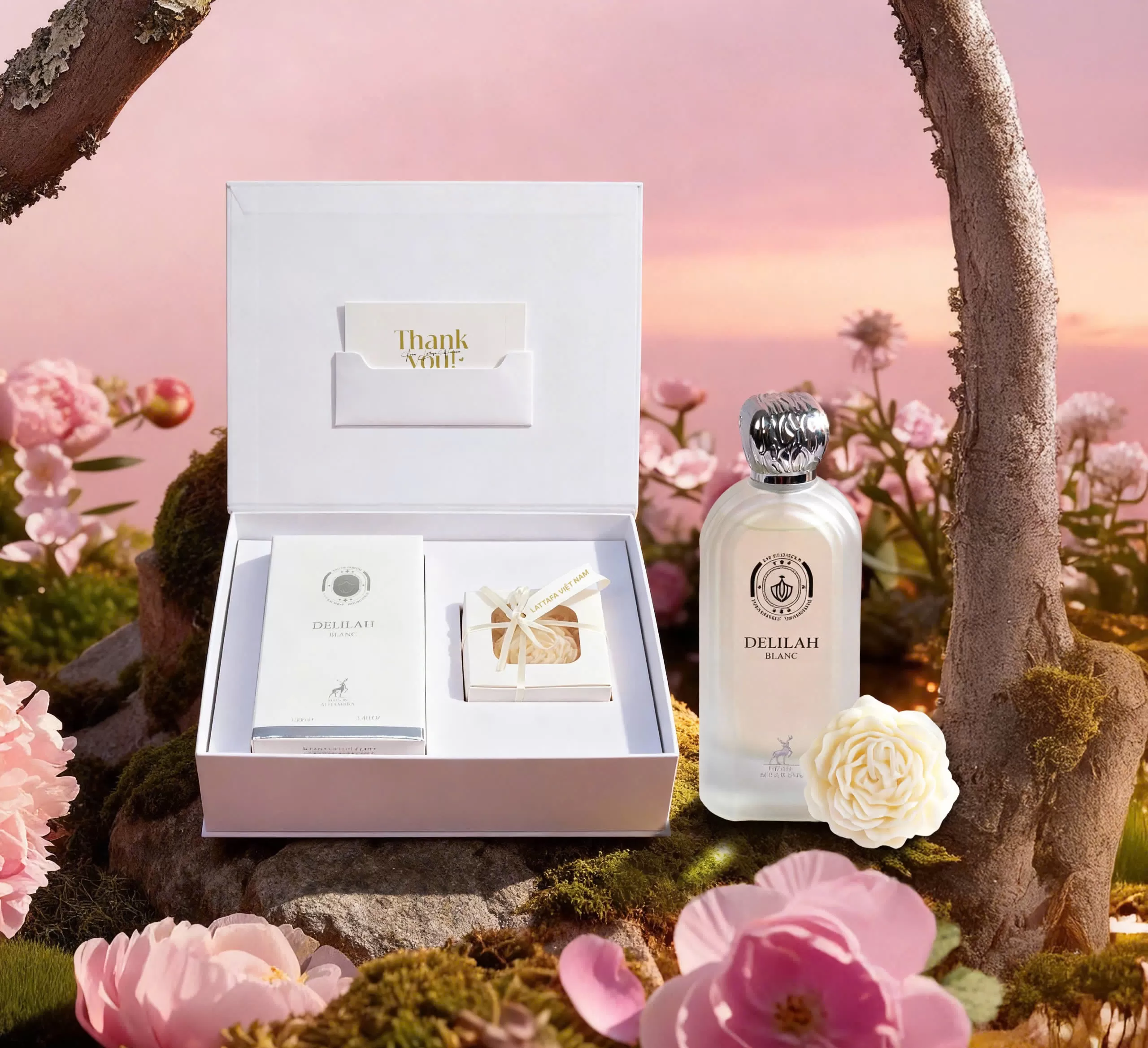 Set Lattafa Maison Alhambra Delilah Blanc EDP
