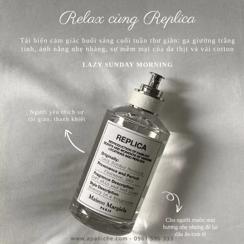 Nước Hoa Replica Lazy Sunday Morning EDT chính hãng