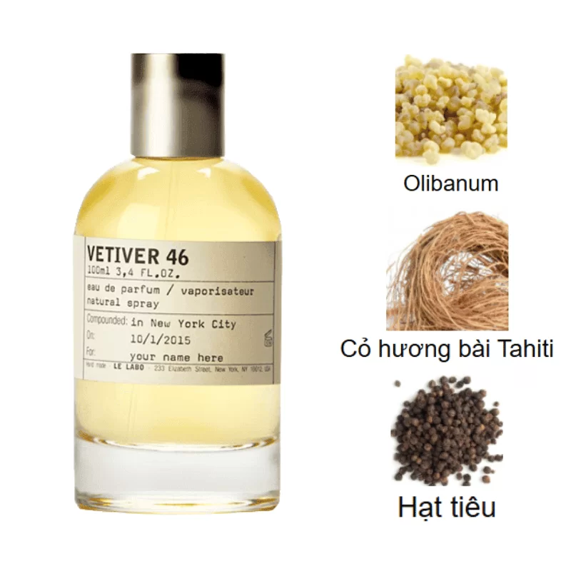 Le Labo Vetiver 46 EDP mùi hương Le Labo Vetiver 46 EDP mùi hương