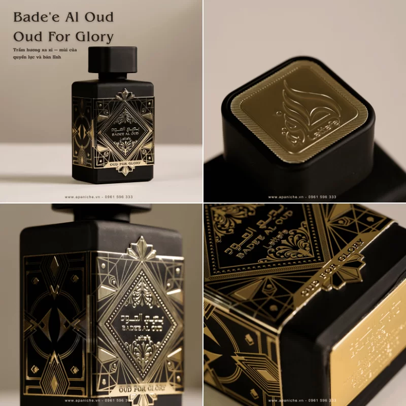 Thiết Kế Lattafa Bade'e Al Oud Oud For Glory EDP