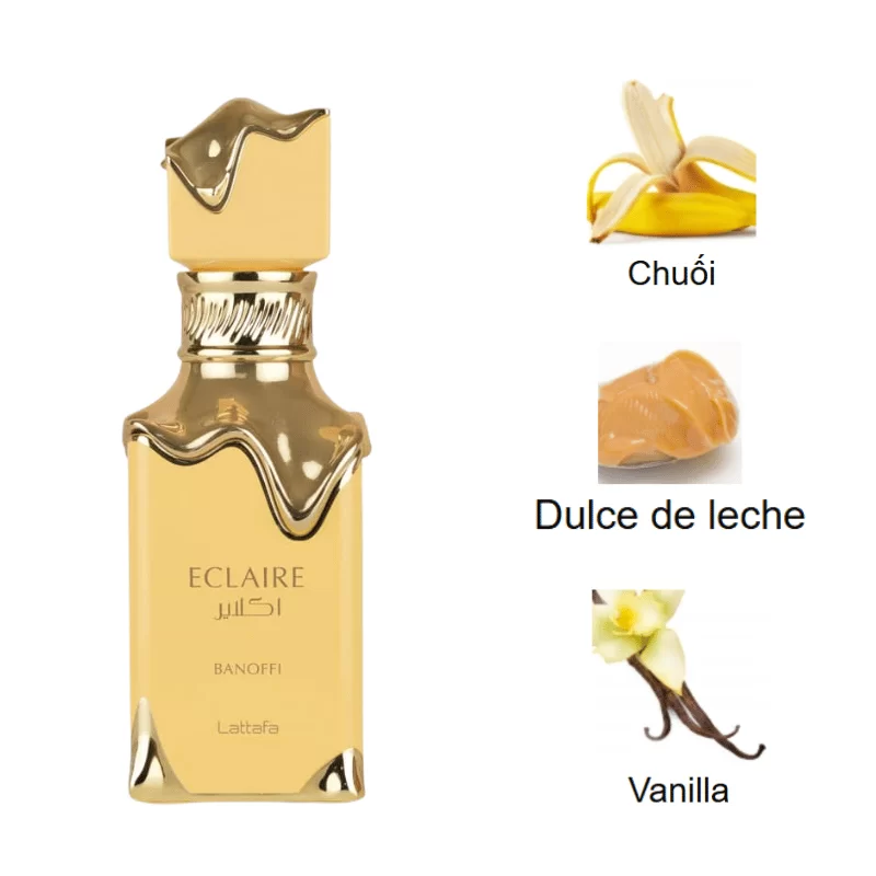 Lattafa Eclaire Banoffi EDP mùi hương