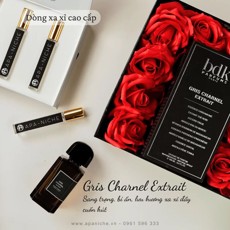 Nước hoa màu đen unisex BDK Parfums Gris Charnel Extrait