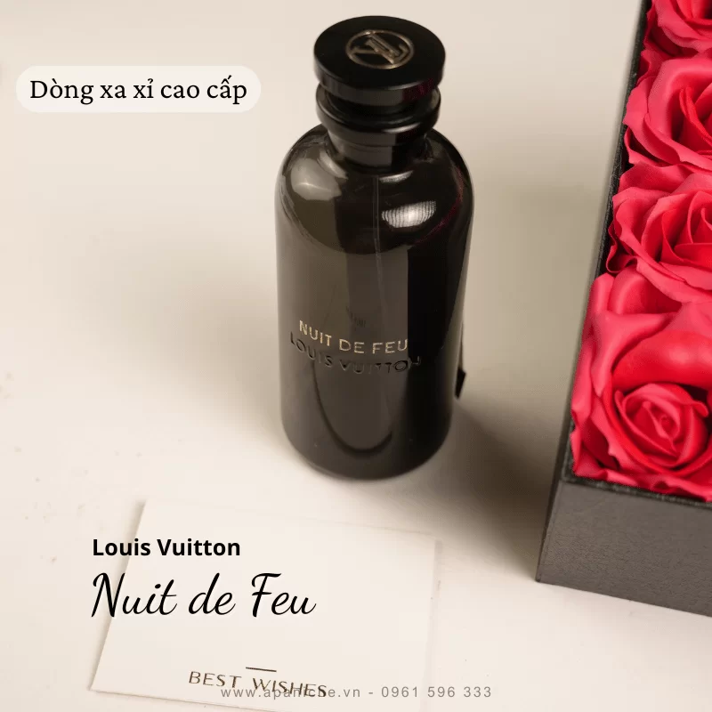 Nước hoa unisex cao cấp màu đen Louis Vuitton Nuit de Feu EDP