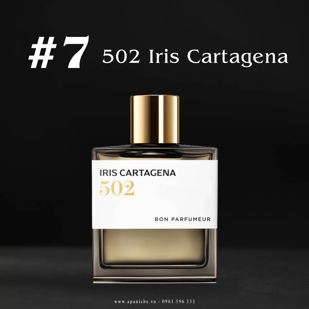 Nước hoa iris nam Bon Parfumeur 502 Iris Cartagena