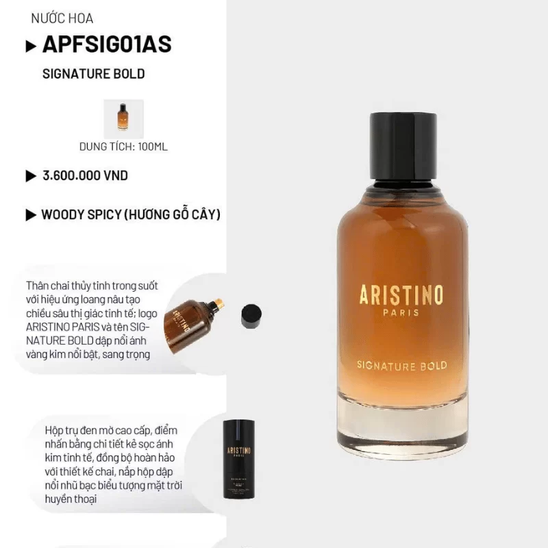 Aristino Paris Signature Bold EDP tại Hà Nội Aristino Paris Signature Bold EDP tại Hà Nội