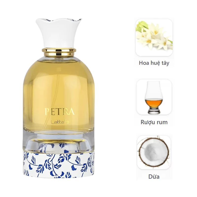 Lattafa Petra EDP mùi hương Lattafa Petra EDP mùi hương