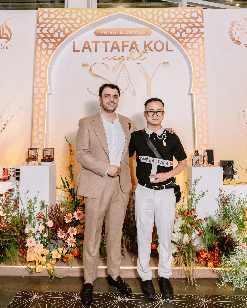 Founder Dương Mạnh Cường cùng Giám Đốc Lattafa Vietnam